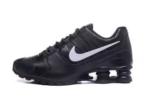 nike air show elite first pu running chaussures black white